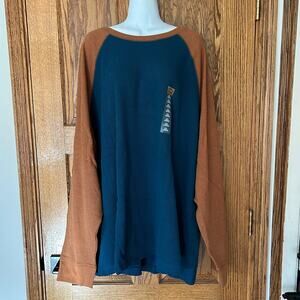 Foundry Long Sleeve Waffle Crew Neck T-shirt NEW 5XL Big and Tall